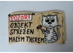 Cedule na plt-kočka